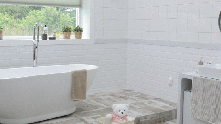 shower tub installation in bathroom remodel dallas